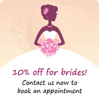 10% off for brides, contact us for more details